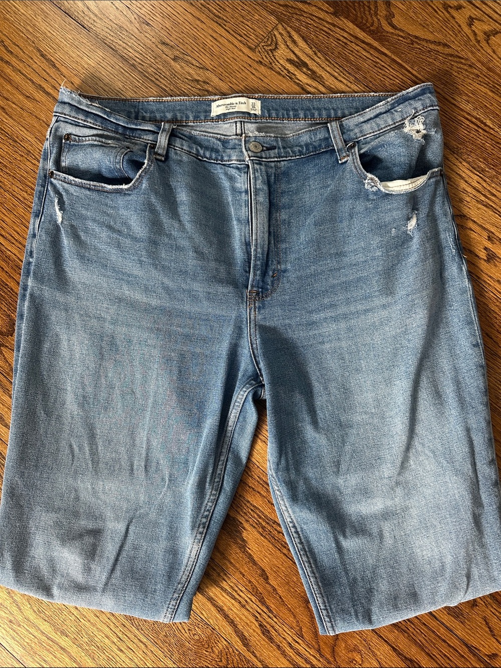Abercrombie & Fitch Light Blue Straight Leg Jeans